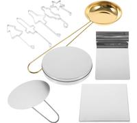 Zerodeko Herramientas Para Hacer Dulces De Azúcar Coreanos 10 Uds. Kit De Juego De Azúcar De Calamar Cortador De Galletas De Metal Cortador De Galletas Con Prensa Molde Cuchara