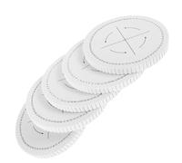 Zerodeko Herramientas para Hacer Manualidades 5 Piezas Tabla de Trenzado Redonda 16x16 Cm 72 Agujeros de Eva para Pulseras Diy, Tejedora de Pulseras para Joyería en Casa y Bricolaje