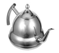 Zerodeko Hervidor de Agua de Acero Inoxidable de 1.8l Filtro y Resistencia al Calor para Uso Hogar y Hora del Té Color Plata