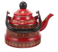 Zerodeko Hervidor de Agua Esmaltado de 1.1l Asa Fría, Tetera Vintage para Cocina de Inducción, para Hervir y Preparar Té en Casa