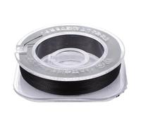 Zerodeko Hilo de Amarre para Caña de Pescar 50 Metros, Alambre Guía Negro Resistente para Anillas de Caña, Línea Práctica para Reparación y Bricolaje, Suministros de Pesca Deportivos