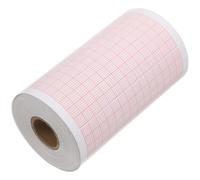 Zerodeko Hojas Térmicas para Electrocardiograma 80Mm X 20m en Blanco, Compatibles Máquinas Se-3/300 y Mindray R3, Registro Cardíaco Cuadrícula Roja para Análisis Médico