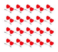 Zerodeko Horquillas de Corazón Rojas para San Valentín 40 Piezas Accesorios Cabello Femeninos Pasadores Ligeros para Niñas y Mujeres Ideales para Fiestas y Uso Diario