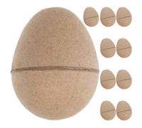 Zerodeko Huevos de Pascua para Pintar 10piezas de Papel Creativos, Portátiles y Compatibles Varias Técnicas, Ideales para Manualidades y Decoración en Fiestas de Cumpleaños