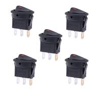 Zerodeko Interruptor Pulsador LED Redondo para Vehículo Función de Reinicio, Diseño Práctico y Fácil Instalación para Automóviles y Embarcaciones Color Aleatorio