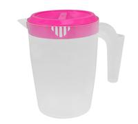 Zerodeko Jarra de Jugo Reutilizable de 1l para Bebidas y Té, Tapa y Diseño Portátil de Plástico Abs, Adecuado para Uso en Casa y Bbq