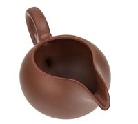 Zerodeko jarra de leche de cerámica pequeña jarra de leche blanca mini vajilla servidor bol cafeteras jarra cafetera puede tazas cafe crema de cerámica pequeño hervidor de leche Chocolate