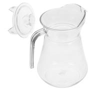 Zerodeko Jarra para Jugo de 1l Tapa y Boquilla Vertedora de Pc, Gran Capacidad y Conductividad Térmica Adecuado para Picnics y Bebidas Frías como Leche y Cerveza