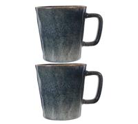 Zerodeko Juego de 2 tazas con esmalte reactivo, tazas de café | Tazas de cerámica con esmalte que cambia de color al horno, ideales para café, té, leche, cacao, latte y capuchino.
