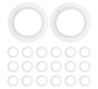 Zerodeko Juego de 20 Juntas de Goma para Sensor de Asistencia de Estacionamiento Trasero, Anillos de Sello Aplicables para Coche, Repuestos de Goma para Sensores de Marcha Atrás,