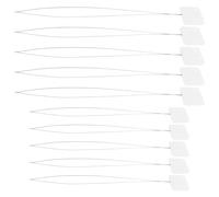 Zerodeko Juego de 20 Piezas de Enhebradores Largos para Agujas de Acero Inoxidable y Papel, Herramienta Versátil para Enhebrar Hilos en Proyectos de Bordado y Manualidades