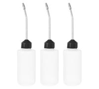 Zerodeko Juego de 3 Botes de Aceite para Máquina de Coser con Tapa y Boquilla de Hierro, Diseño a Prueba de Fugas, Plástico Resistente para Uso Doméstico y Taller