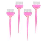 Zerodeko Juego de 4 Pinceles para Teñir el Cabello Rosa de Abs Peine para Teñido y Mascarilla Facial, Adecuado para Capilar DIY en Casa
