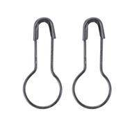 Zerodeko Juego de 400 Etiquetas Colgantes de Pvc Negro Impermeables Alfileres de Hierro para Oficina y Conferencias, Adecuado para Tarjetas y Documentos