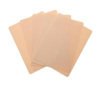 Zerodeko Juego de 5 Piezas de Piel Sintética para Practicar Tatuajes Bordados Silicona Flexible Tamaño Pequeño Textura Realista para Rostro Humano Piel Falsa para Tatuajes Simulados