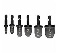 Zerodeko Juego de Herramientas para Abocardado Profesional de Tubos de Cobre Negro, Acero Cojinetes Duraderos, Portátil y Pequeño, Adecuado para Refrigeradores y Congeladores, 6 Piezas