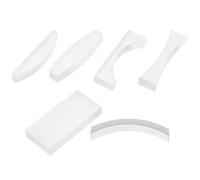 Zerodeko Juego de Lentes Ópticas Físicas para Enseñanza, 6 Piezas de Vidrio Lentes Cóncavas y Convexas, Prismas Ópticos para Experimentos Científicos Escolares, Laboratorio y Física