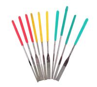 Zerodeko Juego de Limas de Diamante Multipropósito para Metal 1 Set Lima Plana y Oblicua Herramienta Manual de Carburo para Pulido y Rectificado en Bricolaje y Joyería