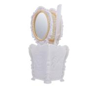 Zerodeko Juego de Peine y Espejo Antiestático 1 Unidad Tamaño Compacto Color Claro para Mujer Cuidado del Cabello Peluquería Portátil Peine Masajeador para Uso Diario en Cosmetología