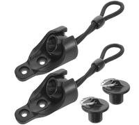 Zerodeko Juego de Piezas de Repuesto y Tapas de Extremo Negras para Persianas Enrollables Cuerdas Elásticas de Goma Fácil Uso para Interior y Exterior