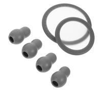 Zerodeko Juego de Tapones para Oídos para Estetoscopio, 6 Piezas (4 Tapones Suaves 2 Cubiertas de Diafragma), Color Gris, Accesorios de Repuesto Compatibles para Cardiología y Pediatría,