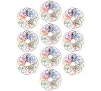 Zerodeko Juegos de Fracciones Manipulativas de 8 CM, 10 Juegos 12 Piezas Cada Uno, Accesorios Educativos para Talleres de Matemáticas