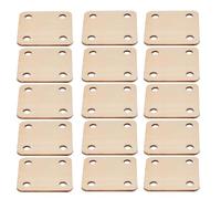 Zerodeko Kit de 36 Tarjetas de Madera Cuadradas para Tejer 4 Agujeros, Material Beige para Proyectos Diy, Creatividad Ilimitada y Tejido Rápido a Mano