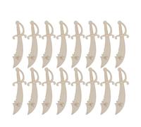 Zerodeko Kit de 40 Piezas de Madera sin Terminar Temática Pirata, Cuchillos y Espadas de Madera para Pintar, Manualidades Creativas, Decoración y Actividades Artísticas en Casa