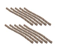 Zerodeko Kit de 50 Cuerdas de Yute Mechas para Iniciar Fuego para Chimeneas, Picnic y Supervivencia al Aire Libre Encendedor de Fuego de Emergencia Durable