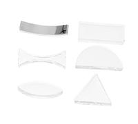 Zerodeko Kit de 6 Lentes Ópticas para Física Lentes Cóncavas y Convexas Material Acrílico Equipamiento Didáctico para Experimentos Científicos Aula