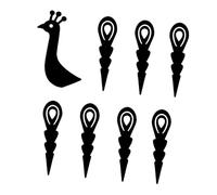 Zerodeko Kit De 8 Piezas De Calabaza De Pavo para Centro De Mesa De Fiesta Kit para Hacer Pavo De Acción De Gracias Manualidades Decoración De Centro De Mesa