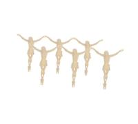 Zerodeko Kit de Figuras de Jesús DIY 6 Piezas para Decoración Religiosa de Pared, Modelo de Jesús en Miniatura de Plástico para Manualidades y Arte Hogar y Oficina