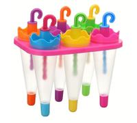 Zerodeko Kit de Moldes para Hacer Helados 6 Celdas, Plástico Reutilizable, 2 Juegos Fáciles de Usar para Hacer Polos Caseros en Casa Color Aleatorio