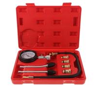 Zerodeko Kit de Prueba de Compresión para Motor de Coche y Motocicleta, Medidor de Presión Multifuncional Diseño Duradero y Fácil de Usar para Mantenimiento en Casa