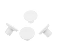 Zerodeko Kit de tapón de Drenaje para refrigeradores y congeladores, 4 Unidades Redondas de plástico Blanco con Ajuste Universal para Aplicaciones en el hogar y Negocios