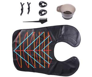 Zerodeko Kit para Teñir el Cabello Profesional en Plástico y Silicona, sin Desorden y Seguro, Adecuado para Uso Diario en Peluquería Casa