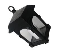 Zerodeko Lámpara Solar Colgante para Jardín al Aire Libre, Linterna de Vela Solar Negra, Decoración de Patio Resistente Intemperie para Exteriores, Iluminación LED sin Cable, Luz Ambiental