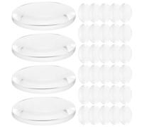 Zerodeko Lentes Convexas Transparentes Lentes Ópticas Biconvexas de Acrílico Kit de 60 de 1 Pulgada Fáciles de Limpiar para Enseñanza de Física y Proyectos