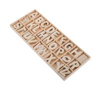 Zerodeko Letras de Madera sin Terminar Tamaño Mediano, Material Natural de Madera, Juego Educativo para Niños, Aprendizaje de Ortografía y Manualidades Diy, Decoración de Pared y Fiestas,