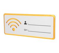 Zerodeko Letrero de Contraseña Wifi Acrílico 25x10 Cm, Señal de Wifi para Pared Reutilizable y Borrable, Placa Decorativa para Hogar, Hotel, Cafetería y Oficina