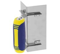 Zerodeko Llana de Acero Inoxidable para Esquinas, Canteadora Manual de Hormigón, Plata, Corte de Precisión, Diseño Ergonómico, para Paneles de Yeso y Albañilería