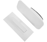 Zerodeko Llana para Alisar Paredes 2 Piezas Paleta Japonesa Curva y Paleta Blanca de Esquina, Herramienta Manual de Plástico Resistente para Acabado Artístico y Enlucido Uniforme