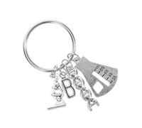 Zerodeko Llavero de Aleación Inspirado Científico con Símbolos de Química y Biología Diseño Ligero y Único para Graduación y Uso Diario