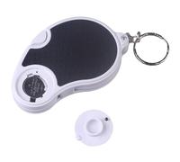 Zerodeko Lupa Plegable de Bolsillo con Luz LED Integrada, Ligera y Portátil, Adecuado Valoración de Joyas y Mapas, con Llavero Práctico y Material Acrílico Resistente