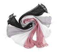 Zerodeko Mangas de Brazo para Mujer, 4 Pares Multicolor de Malla Fina, Manguitos Transpirables para Verano Protección UV para Actividades Deportivas y Uso Diario, 51X7Cm