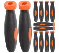 Zerodeko Mango Ergonómico de Goma para Lima 5 Mm, Accesorio de Herramienta de Corte, Reemplazo de Empuñadura Resistente, Pack de 12 Piezas para Uso en Carpintería y Bricolaje