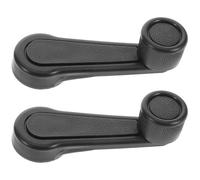 Zerodeko Manija Manual para Elevalunas 2 Piezas Negras para Ventanas de Coche Delanteras y Traseras Montaje Rápido para Vehículos Urbanos