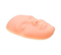 Zerodeko Maniquí de Silicona para Práctica Facial Modelo de Cabeza Piel Realista Tono Piel Clara Herramienta Desmontable para Cejas Ojos y Labios Adecuado para Maquillaje y Tatuajes