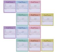 Zerodeko Marcapáginas adhesivos para lectura 12 piezas autoadhesivos multicolor de papel para reseñas de libros y seguimiento de novelas