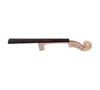 Zerodeko Mástil de Violín Repuesto Resistente de Madera Negro con 4 Agujeros para Cuerdas y Tallado para Violines y Accesorios